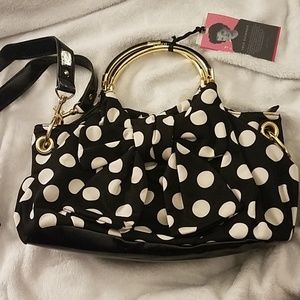 Lulu Guinness dot bow satchel nwt
